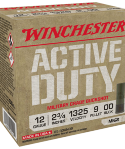 Winchester Active Duty 12ga 00 Buck 2 3/4in 9 Pellet