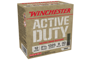 Winchester Active Duty 12ga 00 Buck 2 3/4in 9 Pellet